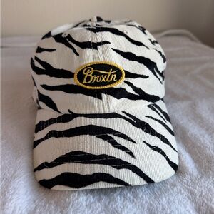 Brixton Black and White Zebra Cap